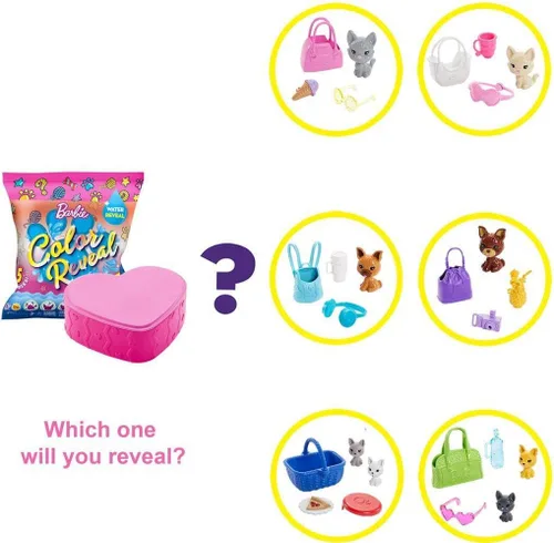 Miniatura 2 de Barbie Color Reveal Pet Surtido, GPD25