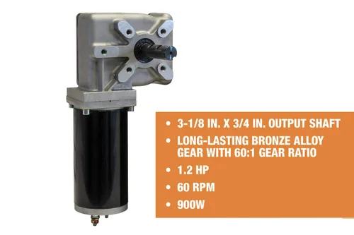Miniatura 3 de Buyers Products 5543965 - Motor de engranajes de lona de 900 W 60:1, motor de lona eléctrico de alta velocidad de 12 V, carcasa resistente a