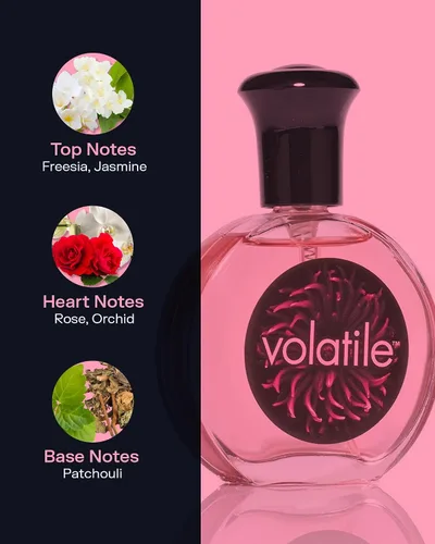 Miniatura 2 de PB ParfumsBelcam Volatile Eau de Parfum Spray para mujer, elegante perfume floral en polvo con jazmín, rosa, orquídea y fresia, fragancia femenina