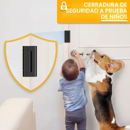 Miniatura 6 de Cerradura de refuerzo para puertas de seguridad del hogar - Cerradura de puerta delantera a prueba de niños de alta seguridad para la seguridad