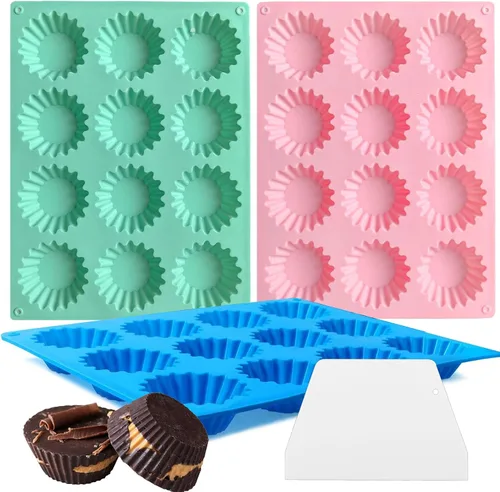Miniatura 6 de Moldes redondos de 36 cavidades para galletas de chocolate, cilindro, cubierta de chocolate, moldes de silicona para dulces, mini pasteles, gelatina