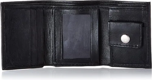 Miniatura 4 de Cartera de cuero para niños, Negro