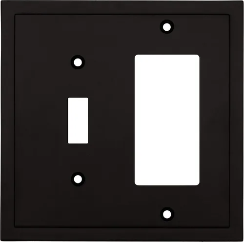 Miniatura 15 de Henne Bery Placa decorativa de pared con borde moderno, tapa de tomacorriente para cubrir enchufe, aleación de zinc maciza duradera