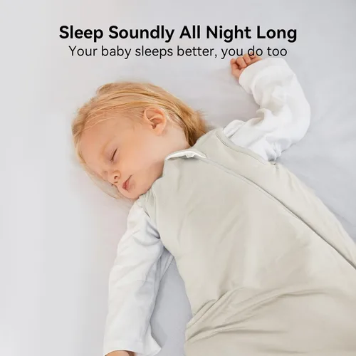 Miniatura 4 de BubblePanda - Saco de dormir de bambú de rayón para bebé de 0 a 6 meses, 1.0 tog, manta portátil ultra suave para bebé de 0 a 3 meses, saco