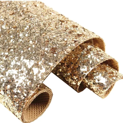 Papel tapiz autoadhesivo con purpurina gruesa dorado champán brillante, papel tapiz con purpurina brillante para pared (17.4 pulgadas x 16.4 pies,