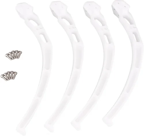 4 unids/set universal alto tren de aterrizaje antideslizante para DJI F450 F550 Sk480 Multirotor Quadcopter blanco