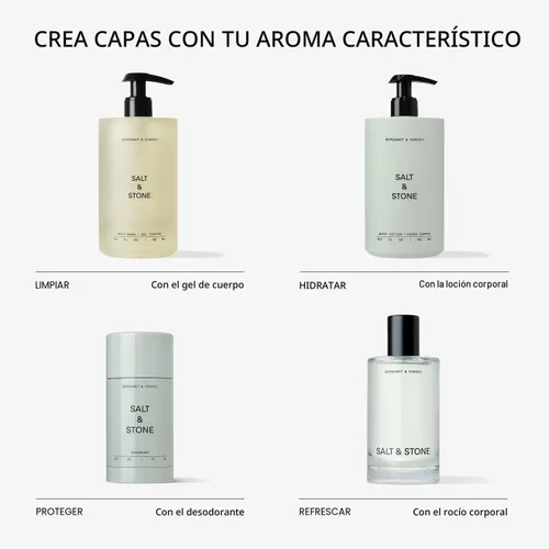 Miniatura 8 de Salt & Stone Desodorante sin aluminio Protección extra fuerte de 48 horas para mujeres y hombres Fabricado con extractos de algas marinas
