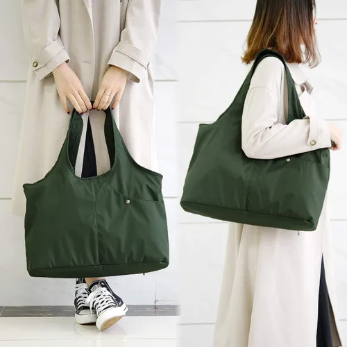 Miniatura 2 de ZOOEASS - Bolso grande de hombro para mujer, impermeable, multifunción, de nailon, para viaje