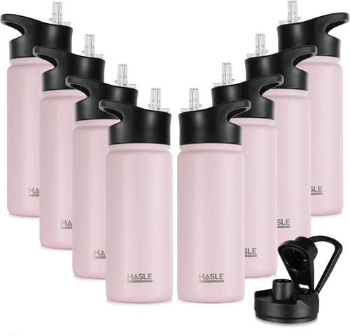 Miniatura 21 de HASLE OUTFITTERS Botella de agua aislada de 16 onzas para niños, botella de agua de acero inoxidable de doble pared al vacío, a prueba de fugas