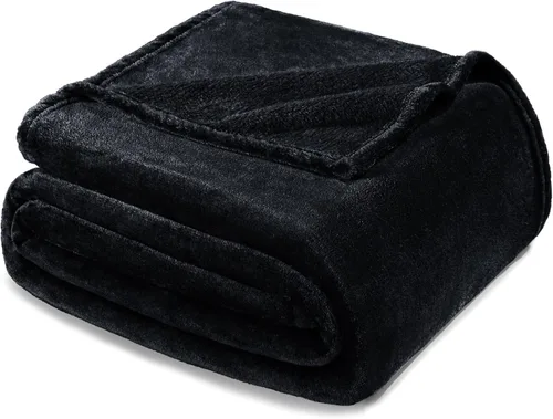 Miniatura 14 de Exclusivo Mezcla Manta de vellón para sofá, cama, súper suave y cálida, para uso en todas las estaciones, acogedora, afelpada, ligera, azul hielo