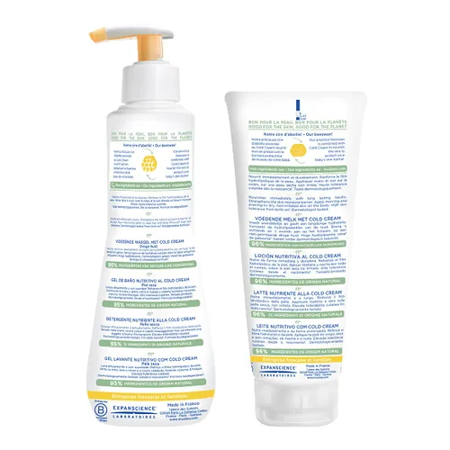 Miniatura 2 de Mustela Set de regalo para la hora del baño de piel seca para bebés, esenciales para el cuidado de la piel del bebé, con aguacate natural y crema