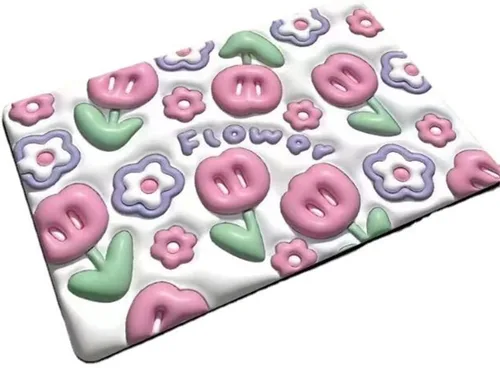 Miniatura 9 de LELEBEAR Tapete absorbente antideslizante visual 3D, tapete de baño de flores lindas, tapete de baño de barro de diatomeas suave, súper absorbente
