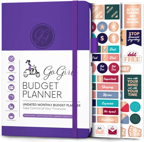 Miniatura 15 de GoGirl Planificador de Presupuesto – Organizador Mensual de Planificación Financiera, Libro de Presupuesto. Cuaderno de Seguimiento de Gastos, Negro