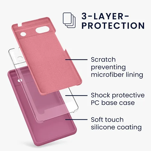 Miniatura 787 de kwmobile Funda Compatible con Google Pixel 6 Pro - Funda de teléfono de silicona TPU con acabado suave - Azul Arrecife