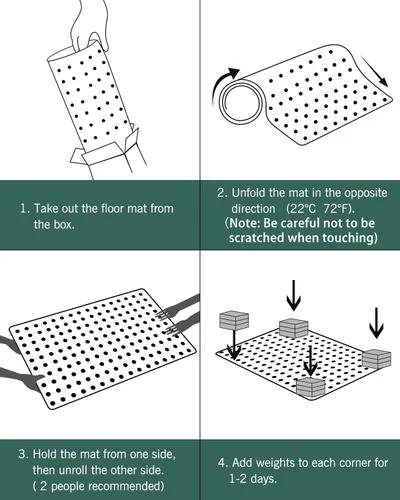 Miniatura 7 de Tapete grande para silla de oficina para alfombra, 36" x 48" antideslizante impermeable para silla de escritorio para sillas con ruedas, protector