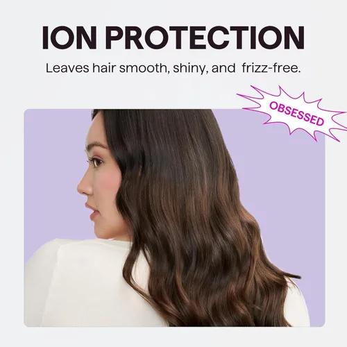 Miniatura 5 de Secador de pelo Wavytalk con difusor, secador iónico Blown Away para cabello rizado con peine, secador de 1875 W de secado rápido con tecnología