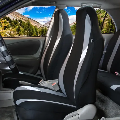 Miniatura 2 de FH Group Tres filas de 7 plazas, fundas de asiento modernistas de alta calidad, se adaptan a la mayoría de automóviles, camiones, SUV y camionetas