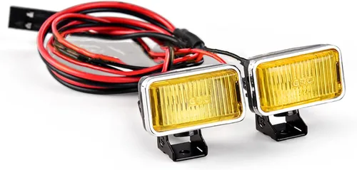 Miniatura 10 de 20MM Proyector rectangular Retro Simulación Electrochapado Reflector reflector reflector faro para 1:8 1:10 RC coche
