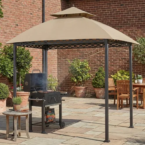 Miniatura 2 de Garden Winds Cubierta superior reforzada RipLock 350 de repuesto compatible con Pinehurst de 8 x 5 pies para parrilla Gazebo modelo L-GG093PST-B