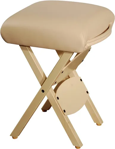 Miniatura 3 de Therapist's Choice® Taburete de masaje plegable de madera (negro)