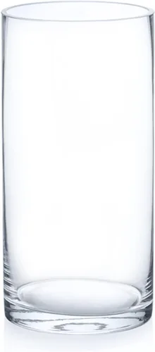 Miniatura 19 de Enova Floral Jarrón cilíndrico de vidrio transparente de 6 x 10 pulgadas, florero redondo para velas, jarrón flotante para velas, jarrón alto