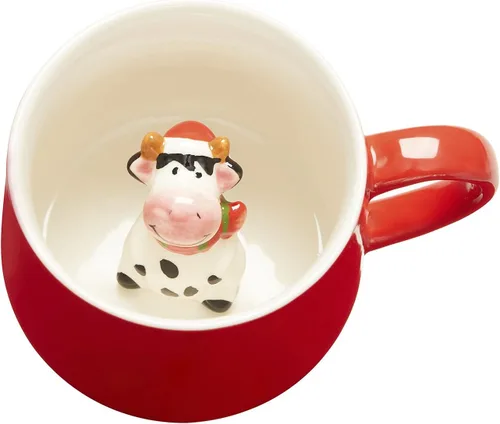 Miniatura 8 de Taza de café 3D con unicornio en el interior, linda figura de animal hecha a mano en cerámica, regalo para Navidad, cumpleaños o día de la madre