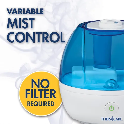 Miniatura 5 de Thera Care Cool Mist Humidificador ultrasónico Para habitaciones de tamaño mediano No requiere filtro 16 horas de tiempo de funcionamiento