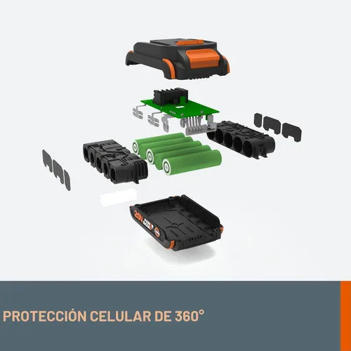 Miniatura 3 de Batería WORX de 20 V PowerShare de iones de litio de 2.0 Ah, 1 pieza, WA3669