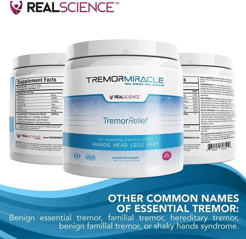 Miniatura 2 de Real Science Nutrition Tremor Miracle - Suplemento esencial de hierbas en polvo para manos, piernas, pies, temblores de cabeza