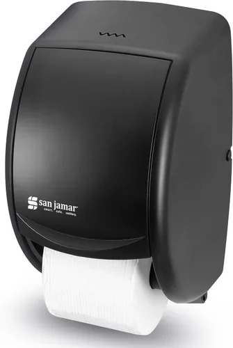 Miniatura 3 de Dispensador doble de papel de baño estándar San Jamar R3500TBK, color perla negra