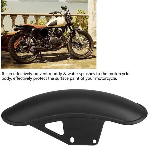 Miniatura 7 de Protector delantero de la aleta del fango de la motocicleta para GN125 GN250 negro metal guardabarros cubierta resistente protección todoterreno