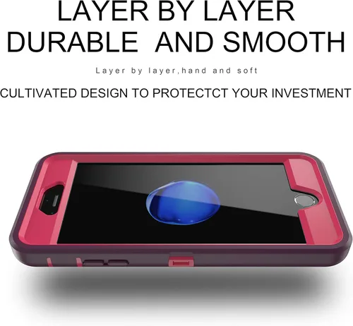 Miniatura 6 de MXX Funda para iPhone 6S/iPhone 6, resistente protección de policarbonato TPU de alta calidad, cubierta híbrida para parachoques, con protector