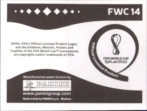 Miniatura 2 de Panini Stickers: Road to FIFA World Cup Qatar 2022 #FWC14 Al Bayt Stadium - Tarjeta de fútbol para exteriores