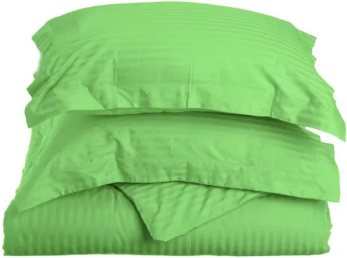 Miniatura 9 de LaxLinen Juego de funda de edredón de 3 piezas (1 funda de edredón con 2 fundas de almohada) 100% algodón de calidad suave, con cierre