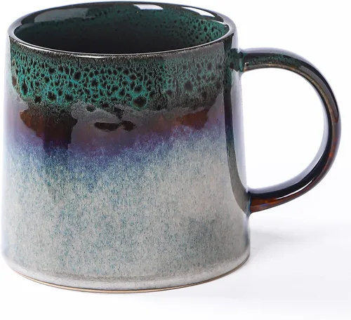 Miniatura 9 de Tazas grandes de cerámica para café, 20 onzas, vasijas de cerámica hechas a mano con asa para oficina y hogar, aptas para lavavajillas y microondas