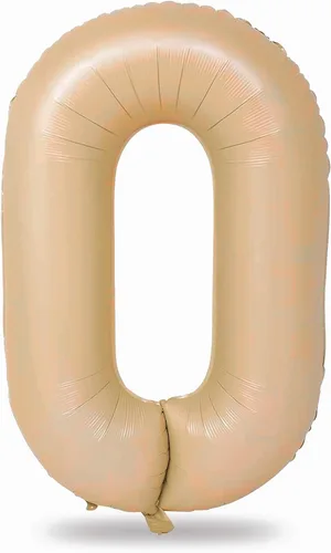 Miniatura 208 de Globo dorado champán con el número 5, globos de aluminio autoinflables grandes de 40 pulgadas del 0 al 9, globo de helio digital 5 dorado claro