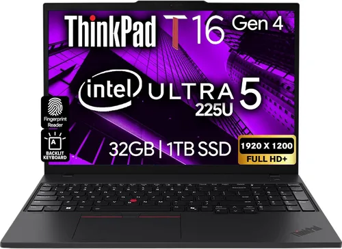 Miniatura 7 de Lenovo ThinkPad T16 Gen 4 - Laptop de negocios con pantalla 16 FHD+, Intel Ultra 5-225U (Beats i7-1355U), 16 GB DDR5 RAM, 512 GB SSD, cámara web