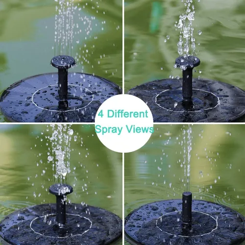 Miniatura 6 de Bomba de agua de fuente solar para baño de pájaros, nueva mini bomba de fuente solar mejorada de 1.5W con kit de panel solar independiente