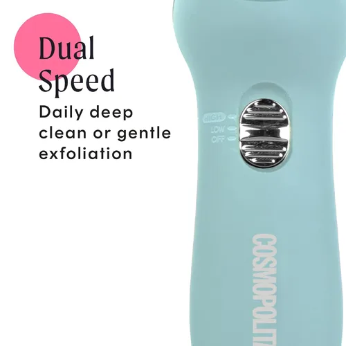 Miniatura 3 de Cosmopolitan Cepillo eléctrico de limpieza facial, limpiador de poros facial suave, cepillo giratorio y máquina de pulido Derma, limpiador facial