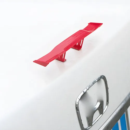 Miniatura 5 de 3 piezas de mini alerón para coche, alerón de cola universal de 6.7 pulgadas, textura de fibra de carbono mini, decoración genial, accesorios