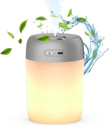 Luces Nocturnas Humidificadores Para Dormitorio, Recargables USB, Luces LED Para Dormitorio, Humidificador Portátil De 4 Modos Adecuado Para Varias