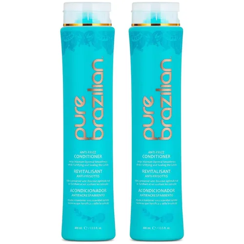 Miniatura 6 de PURE BRAZILIAN Acondicionador diario antiencrespamiento con queratina y acai, complejo suavizante y fortalecedor para cabello más brillante sin