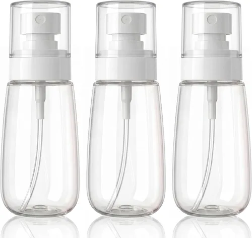 Miniatura 9 de Paquete de 3 botellas pequeñas de espray de 1 onza transparente, mini botellas de espray de niebla fina, recipientes portátiles vacíos recargables
