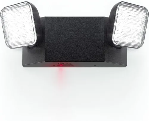 Sunco Luz De Emergencia Fija LED Con Respaldo De Batería [Luces De Emergencia], Resistente Al Fuego (UL 94V-0), 120-277V, Montaje En Pared, Cableado