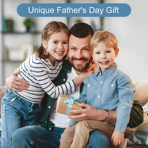 Miniatura 6 de kaululu Pulsera de cuero personalizada para hombres con piedras natales de 12345 cuentas de acero inoxidable grabadas con nombres personalizados