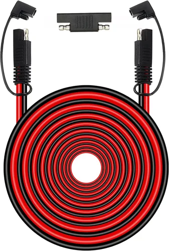 Miniatura 12 de MOOKEERF Cable de extensión SAE de 10 AWG – Cable de desconexión rápida de 20 pies, cable de extensión de cargador de batería, resistente