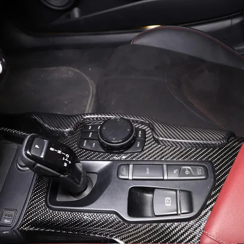 Miniatura 6 de CHEAYAR Panel de cambios lateral de consola central compatible con Toyota Supra GR A90 A91 MK5 2019-2022, marco adhesivo para panel de cambios