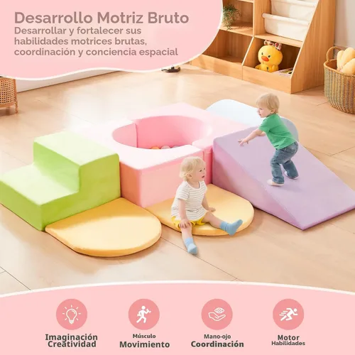Miniatura 8 de IFNOW Juguetes de Escalada para Niños Pequeños de Interiores, Juego de 7 Piezas de Bloques de Escalada de Espuma para Niños Pequeños, Escalada