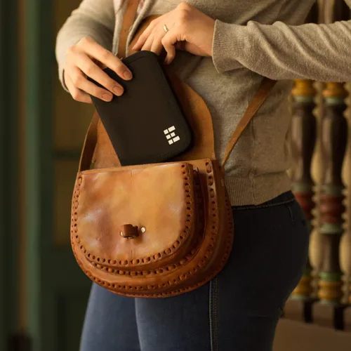 Miniatura 9 de Zero Grid Cartera de pasaporte portadocumento de viaje con bloqueo RFID