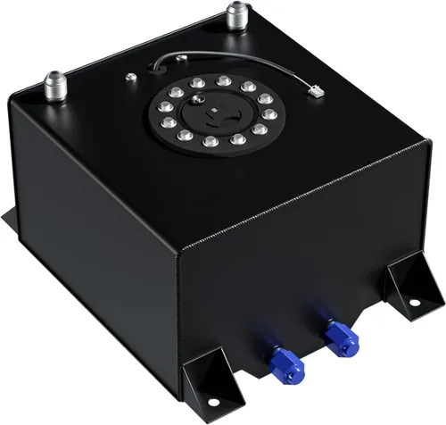 Miniatura 10 de Tanque de gas para celdas de combustible de 15 galones 60L universal con remitente de nivel, tanque de combustible de aluminio pulido para carreras